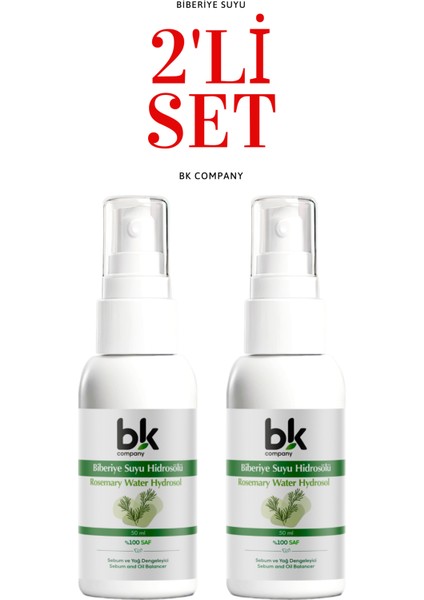 2'li Biberiye Suyu Set - Saç Toniği 50 ml