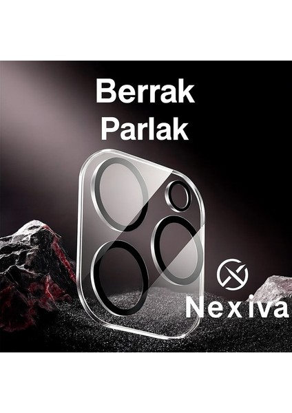 Iphone 15 Pro Max Kamera Koruyucu Lens Tam Koruma Hd Görüntü Darbe Emici Tam Kaplama