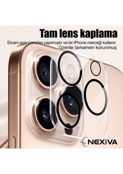 Iphone 15 Pro Max Kamera Koruyucu Lens Tam Koruma Hd Görüntü Darbe Emici Tam Kaplama indirimleri