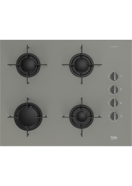 Buhar Destekli Manhattan Gri 3’lü Ankastre Set (Bfc 432 G Fırın + Bocd T6510 Eg Ocak + Bde 6041G Davlumbaz)