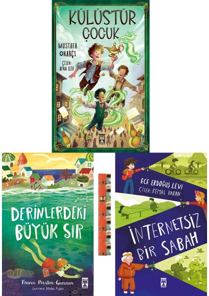 3.4. Sınıf- Külüstür Çocuk, Internetsiz Bir Sabah, Derinlerdeki Büyük Sır(3kitap)