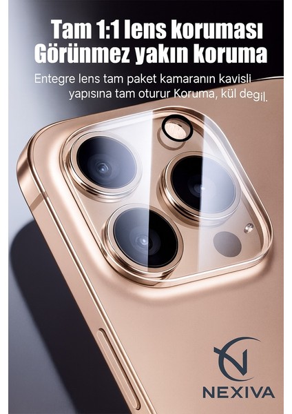Iphone 15 Pro Kamera Koruyucu Lens Tam Koruma Hd Görüntü Darbe Emici Tam Kaplama fırsatları