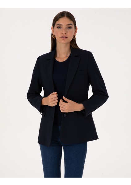 Kadın Lacivert Regular Fit Ceket 50309891-VR033