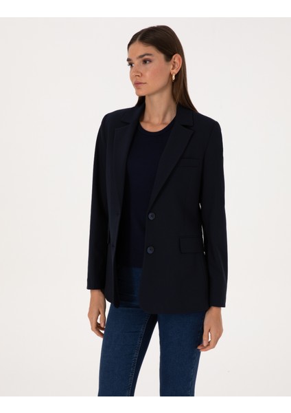 Kadın Lacivert Regular Fit Ceket 50309891-VR033 modelleri