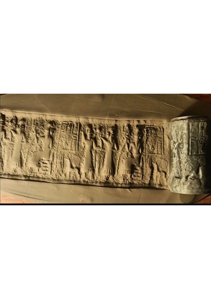 8 cm Doku Rulosu Antik Silindir Mühür Seramik&polimer Kil Desen Oklavası