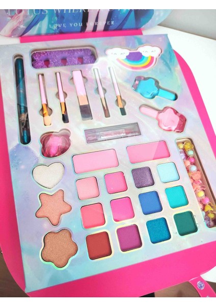 Prenses Çocuk Makyaj Seti – Su Bazlı Güvenli Kozmetik fiyatları
