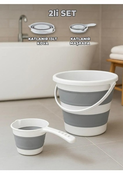 Katlanır, Maşrapa Temizlik Kovası & 1.1l Maşrapa – Pratik, Hafif, Askılı modelleri