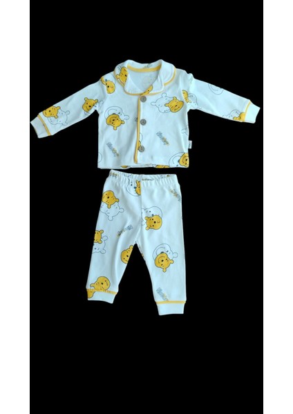 6 Ay 2 Yaş Arası Bebek Pijama Takımı Düğmeli Yumuşak Dokulu fiyatları