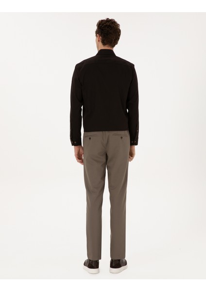 Erkek Vizon Ex. Slim Fit Kumaş Pantolon 50311728-VR052 fırsatları