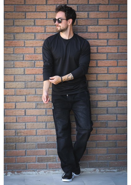 Betti Slim Fit Likralı Petek Kumaş Bisiklet Yaka Erkek Uzun Kol Tshirt fiyatları