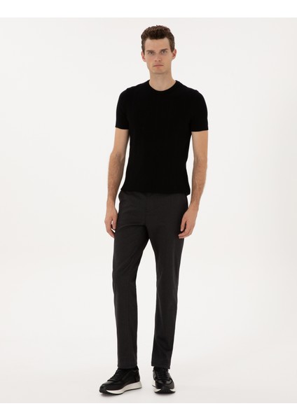 Erkek Antrasit Regular Fit Kanvas Pantolon 50310902-VR006