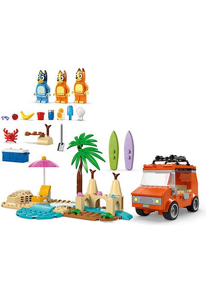 Bluey: Bluey Nin Ailece Plaj Gezisi, Okul Öncesi Oyuncağı 11202 modelleri