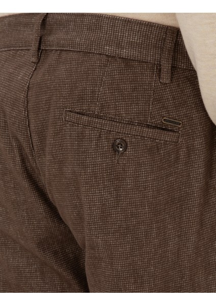 Erkek Vizon Slim Fit Kanvas Pantolon 50309952-VR052