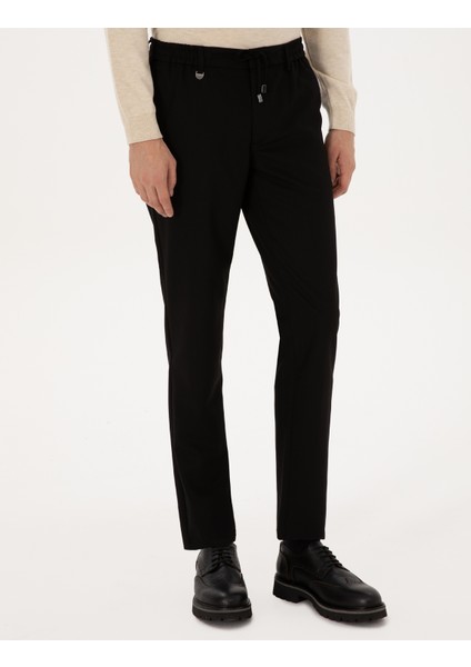 Erkek Siyah Ex. Slim Fit Kumaş Pantolon 50311728-VR046 fiyatları