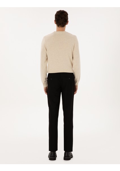 Erkek Siyah Ex. Slim Fit Kumaş Pantolon 50311728-VR046 fırsatları