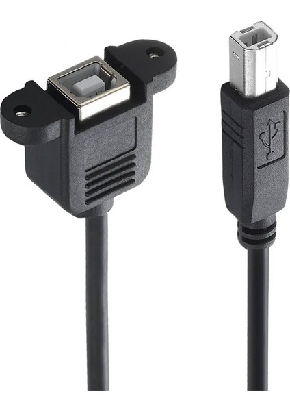 USB 2.0 B Tipi Erkek B Tipi Dişi Yazıcı Uzatma Kablosu Panel Tipi 50 cm fırsatları