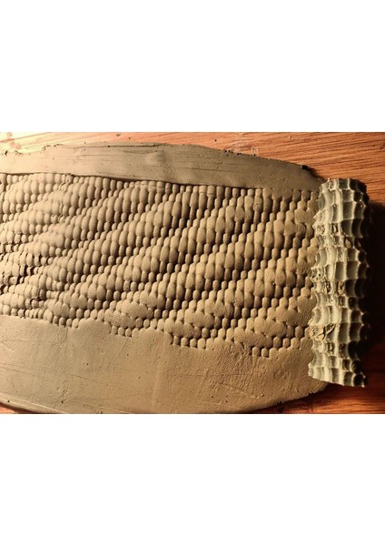 8 cm Doku Rulosu Silindir Mühür Seramik&polimer Kil Desen Oklavası- Geometrik1