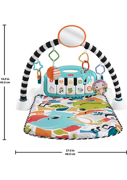 Neşeli Hayvanlar Piyanolu Jimnastik Merkezi Eğitici Oyun Matı ve 10 Oyuncak ile Eğlenceli fiyatları