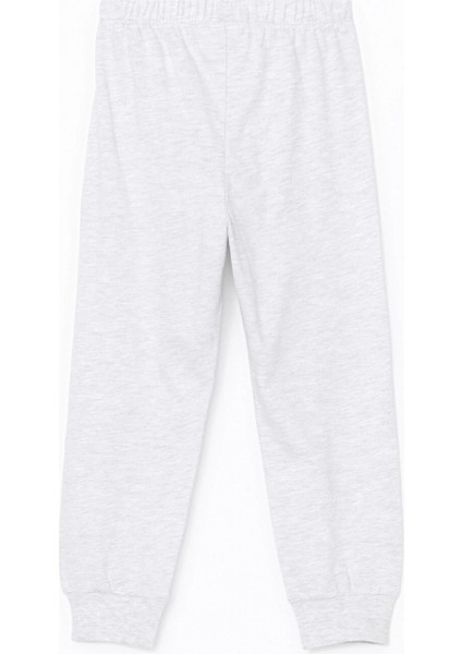 Lcw Kids Lacivert Bisiklet Yaka Baskılı Erkek Çocuk Pijama Takımı