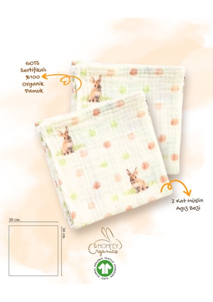 %100 Organik Müslin Tulidots Bebek Oyun Seti – 7 Parça fırsatları