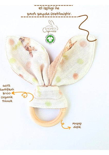 %100 Organik Müslin Tulidots Bebek Oyun Seti – 7 Parça