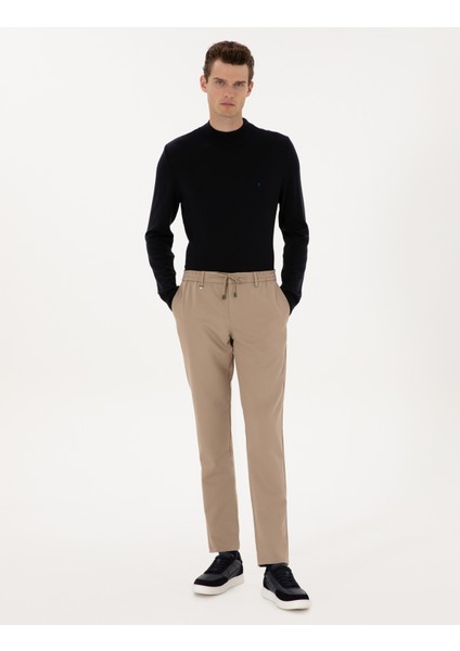 Erkek Bej Ex. Slim Fit Kumaş Pantolon 50311728-VR011