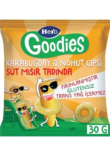 Süt Mısırlı Karabuğday Nohut Cips 30 gr