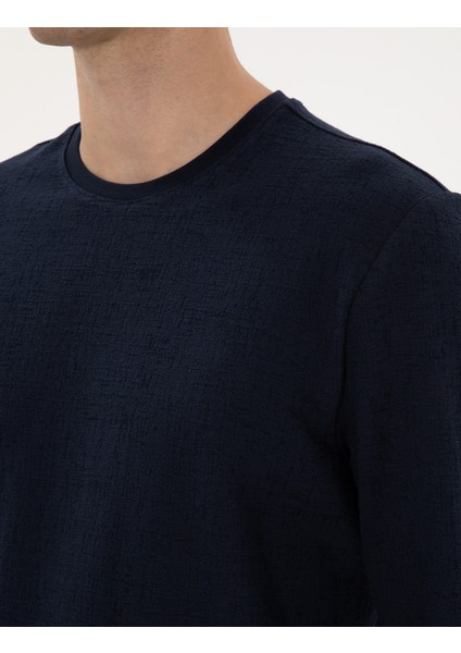 Erkek Lacivert Regular Fit Sweatshirt 50313944-VR033