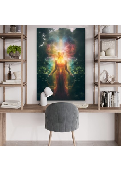 Kadın Aura Spiritüalizm Baskı Kanvas Tablo