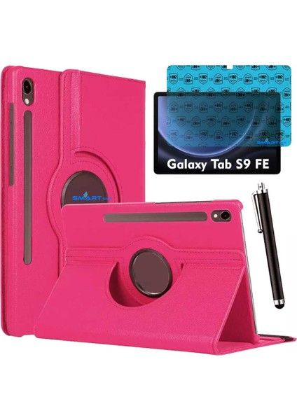 Samsung Galaxy Tab S9 Fe Uyumlu Tablet Kılıfı Ekran Koruyucu Kalem Set