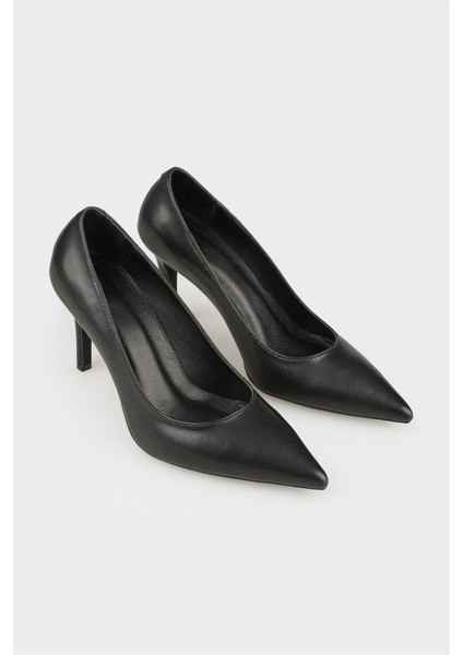 Siyah Deri Kadın Stiletto fiyatları