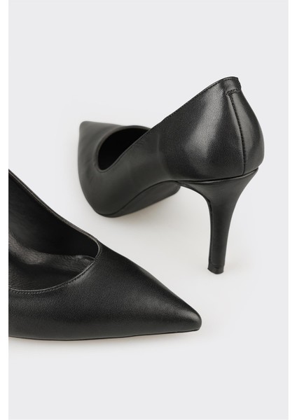 Siyah Deri Kadın Stiletto fırsatları