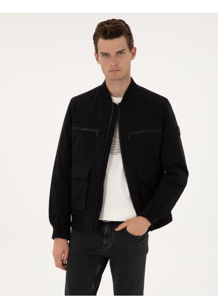 Erkek Siyah Regular Fit Mont 50314099-VR046 modelleri