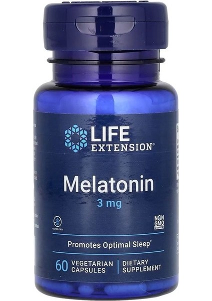 , Sleep, 3 Mg, 60 Vegetarian Kapsül