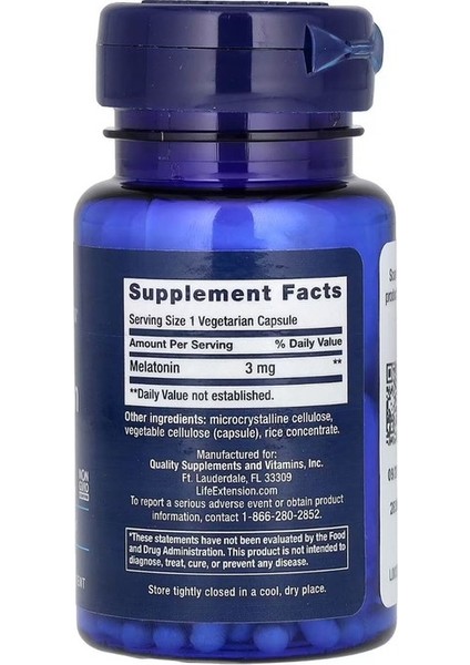 , Sleep, 3 Mg, 60 Vegetarian Kapsül fiyatları