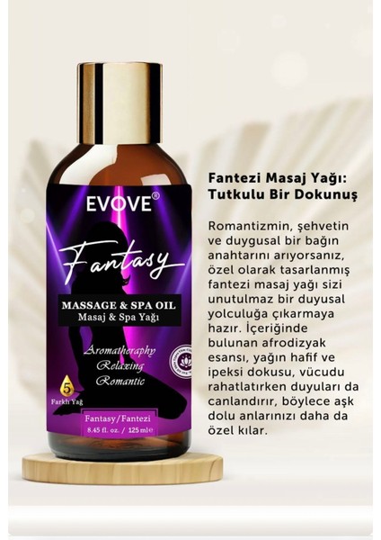 Etkili Fantezi Masaj Yağı Aromaterapi Masaj Yağı Kayganlaştırıcı 125 ml fiyatları