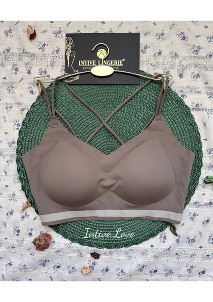 Mira Dikişsiz Hafif Dolgulu Çift Askılı Kopçasız Rahat Bralet/sütyen/büstiyer/spor Sütyeni modelleri