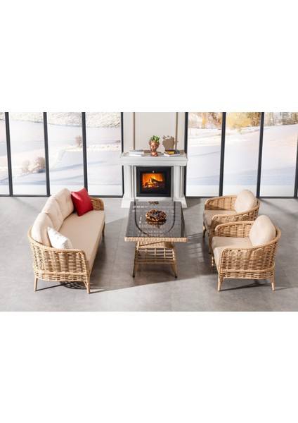 Verona Bahçe Balkon Oturma Grubu (3+1+1+Masa)