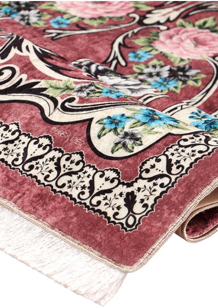 Gül Kurusu Süngerli Kadife Seccade fiyatları