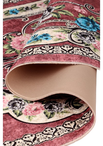 Gül Kurusu Süngerli Kadife Seccade modelleri