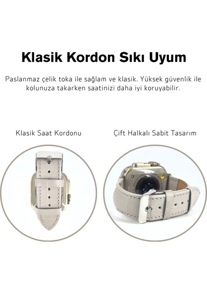 El Yapımı Hakiki Deri Kutulu Apple Watch Kordon 38MM 40MM 41MM Uyumlu Watch Ultra Kayış modelleri