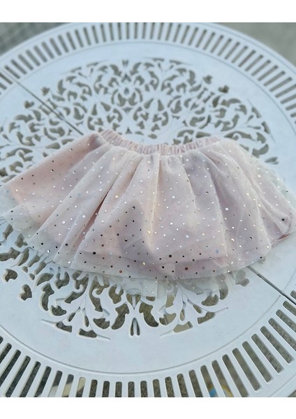 Tütü Pullu Kız Çocuk Etek modelleri