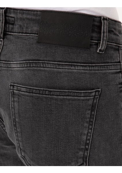 Erkek Antrasit Slim Fit Jean Pantolon 50315274-VR006