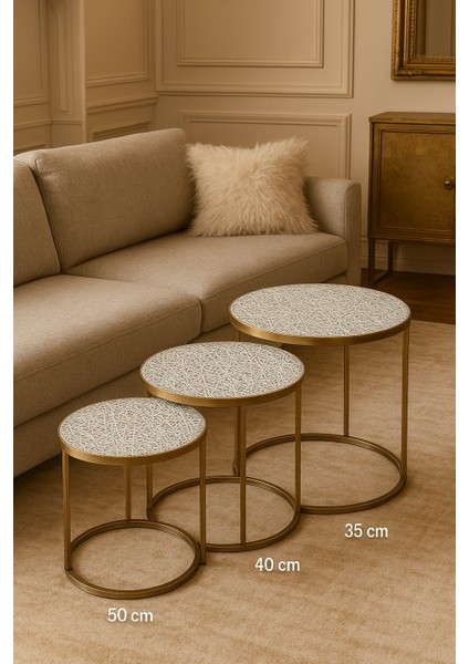 Modern Çeyizlik 3’lü Sehpa Örtüsü Takımı Dayanıklı Pvc Kolay Temizlenen Lüks Model fiyatları