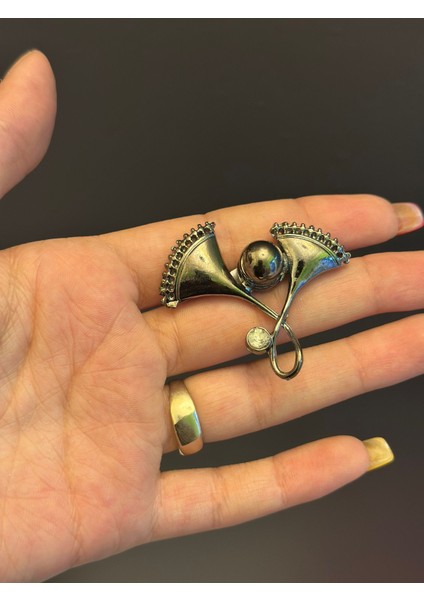 4x4 cm Boncuklu Çiçek Tasarım Çelik Broş Yaka Iğnesi fiyatları