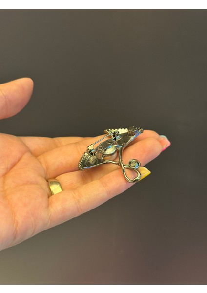 4x4 cm Boncuklu Çiçek Tasarım Çelik Broş Yaka Iğnesi fırsatları