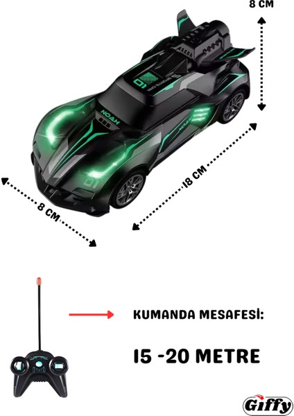 Oyuncak 1:20 Uzaktan Kumandalı Şarjlı Duman Çıkartan Işıklı Araba Buhar Çıkartan Drift Atan Araba modelleri