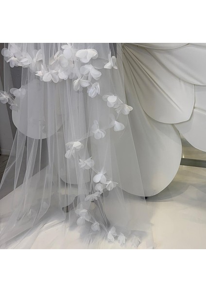 Çift Kat Daire Duvak,3 Boyutlu Çiçekli 3Mt En fiyatları