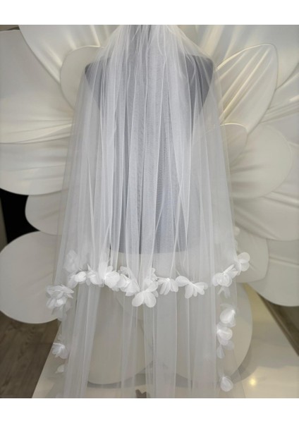 Çift Kat Daire Duvak,3 Boyutlu Çiçekli 3Mt En modelleri