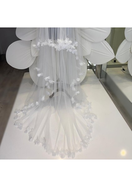 Çift Kat Daire Duvak,3 Boyutlu Çiçekli 3Mt En indirimleri